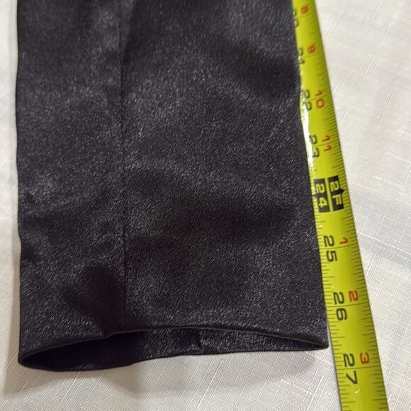 (R1) Aidan Mattox Satin Tuxedo Mini Dress, Size L - Picture 7 of 16